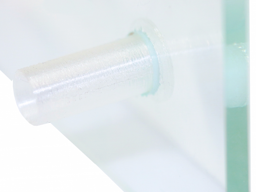 Becken-Schlauchverbinder 10mm - transparent